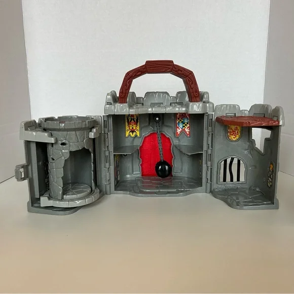 Vintage 1998 Fisher Price Great Adventures All In One Take Along Castle - Picture 10 of 13